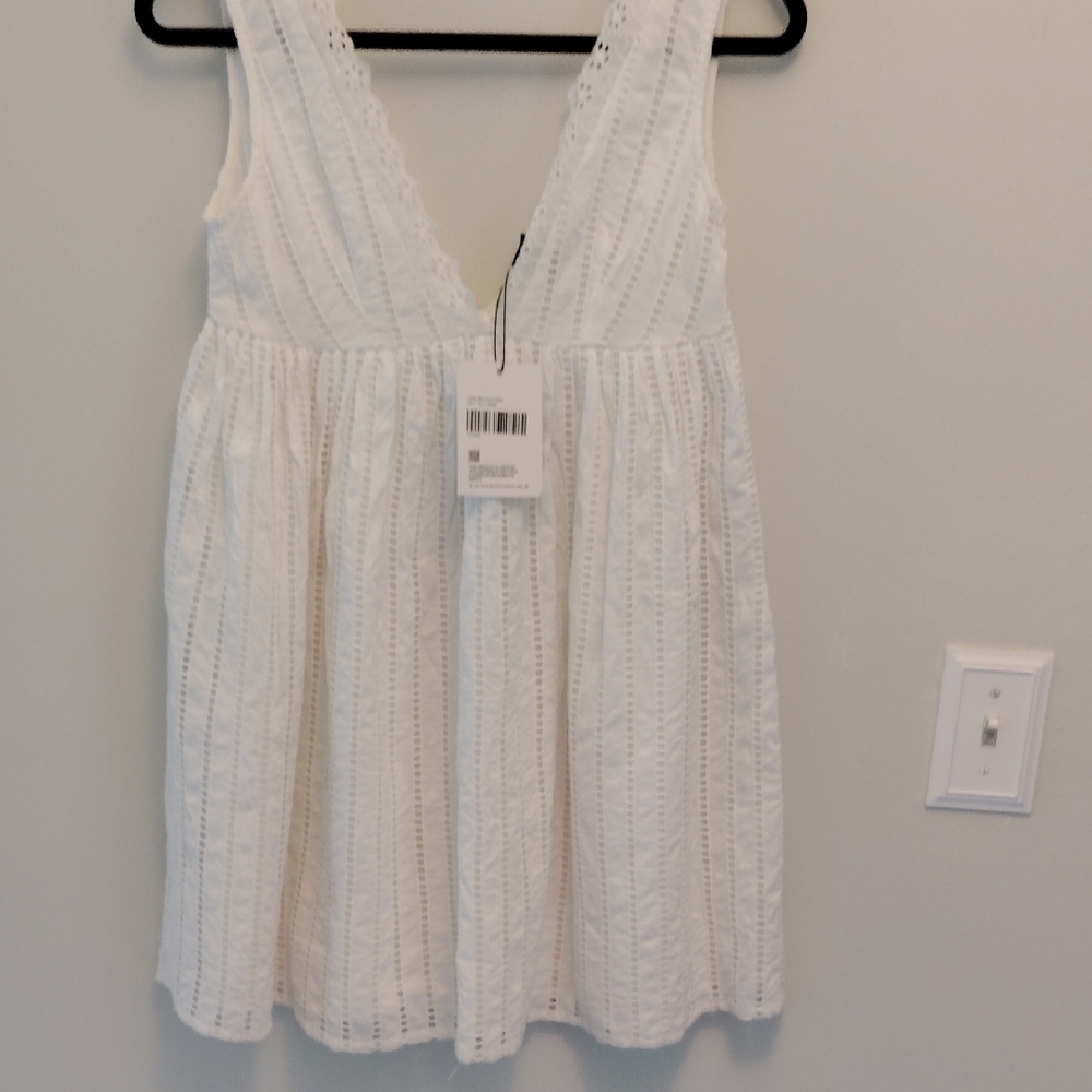 Princess Polly Laney White Mini  Dress